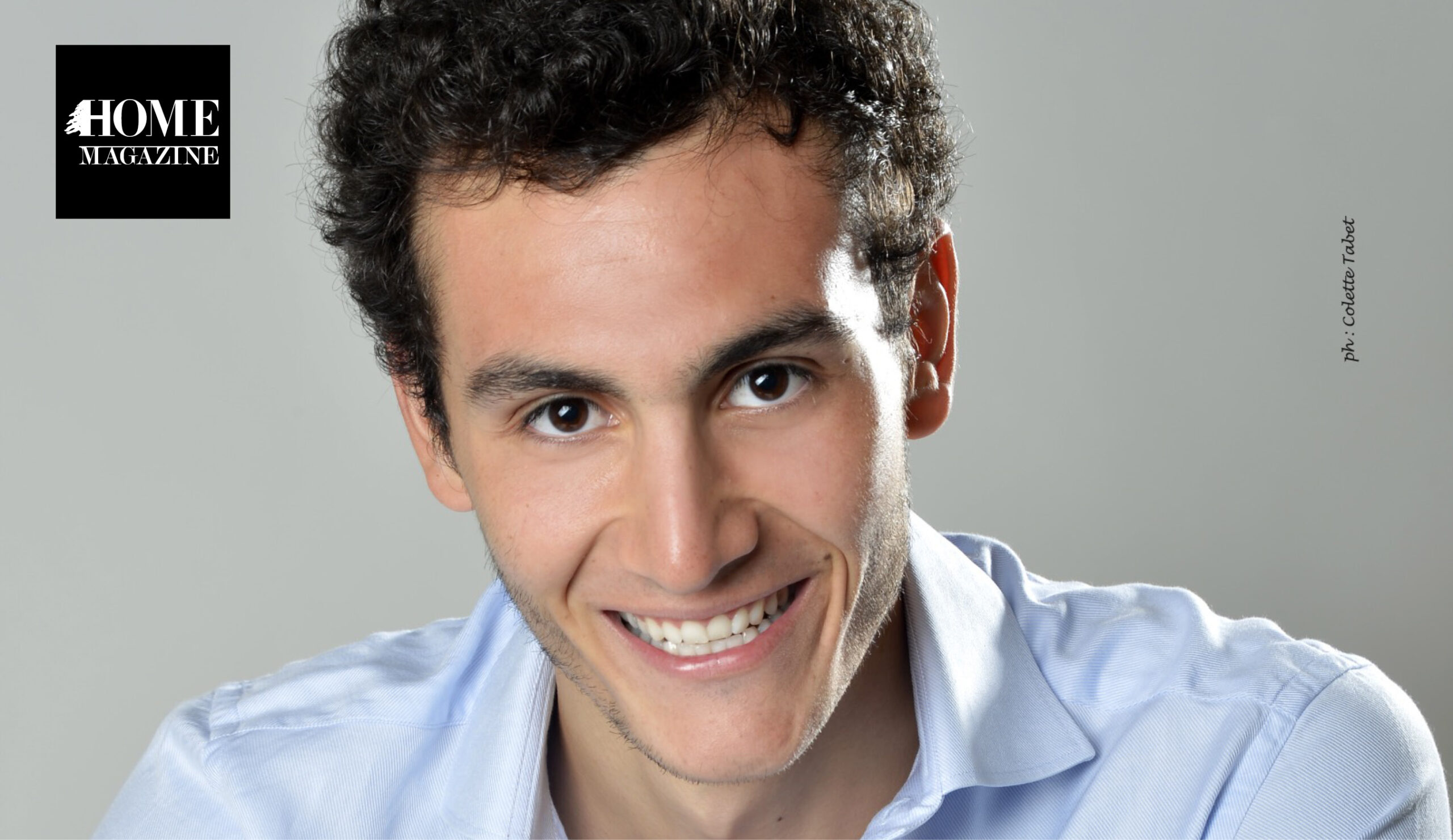 Young man face portrait