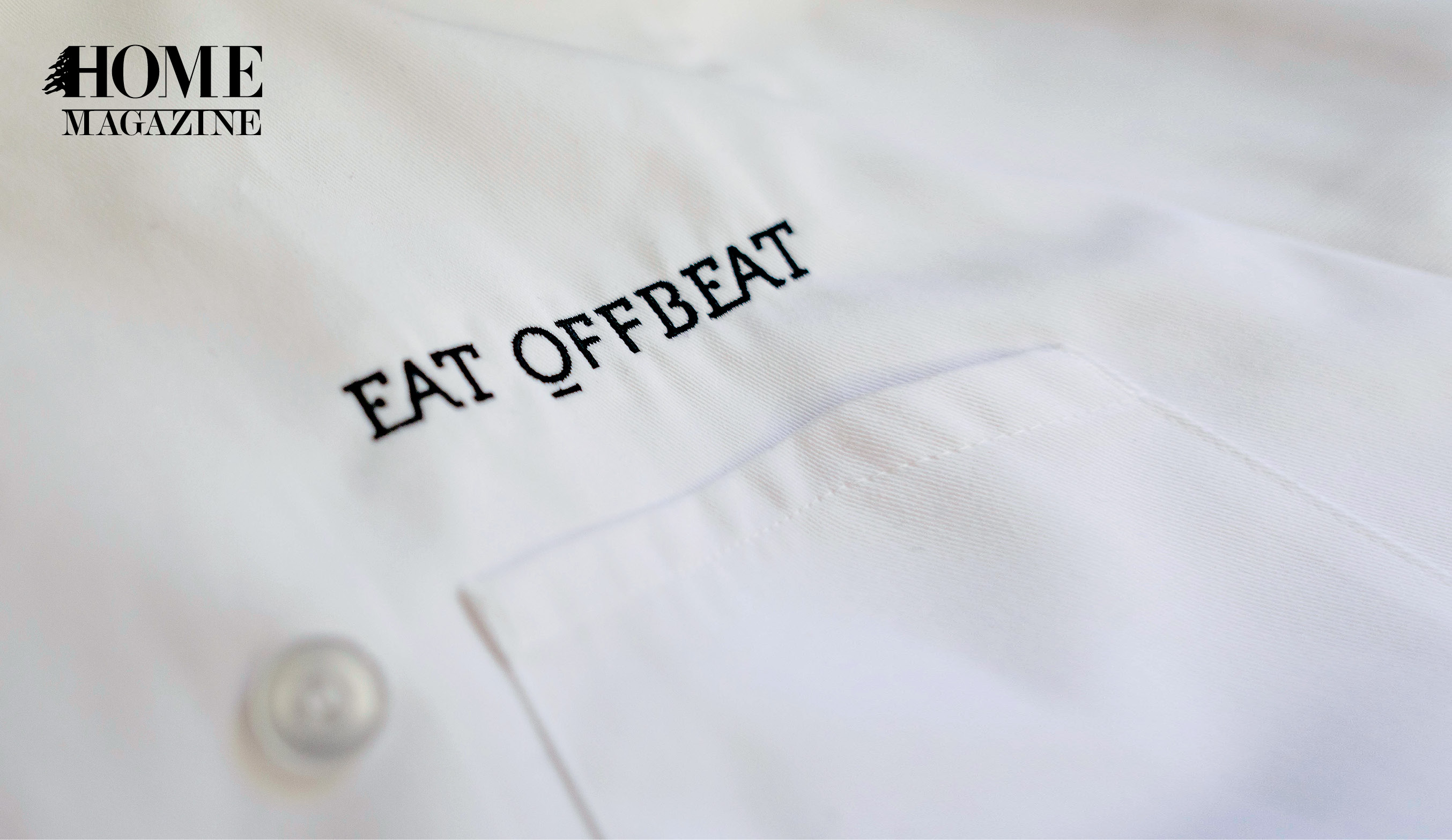 Text Eat Offbeat in black font on white background