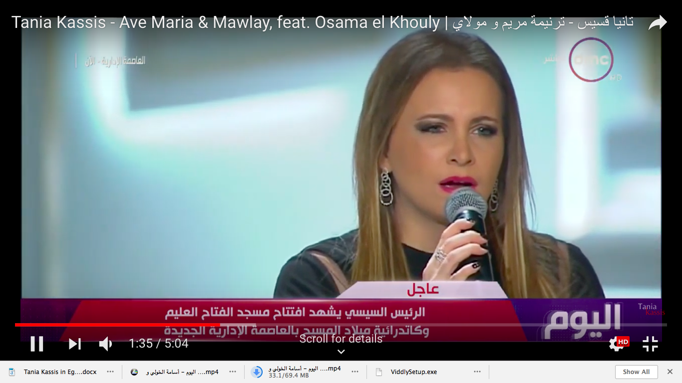 Woman singing