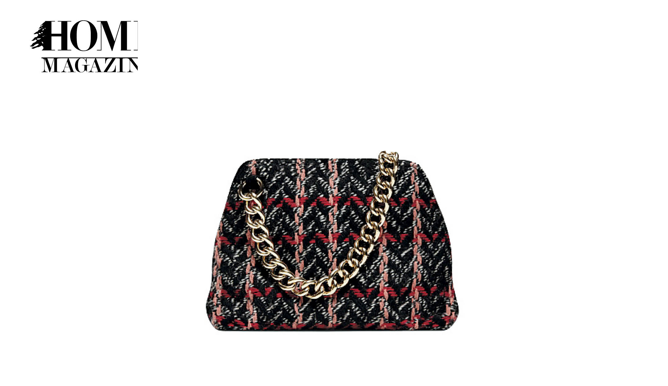 Black bag with golden chain