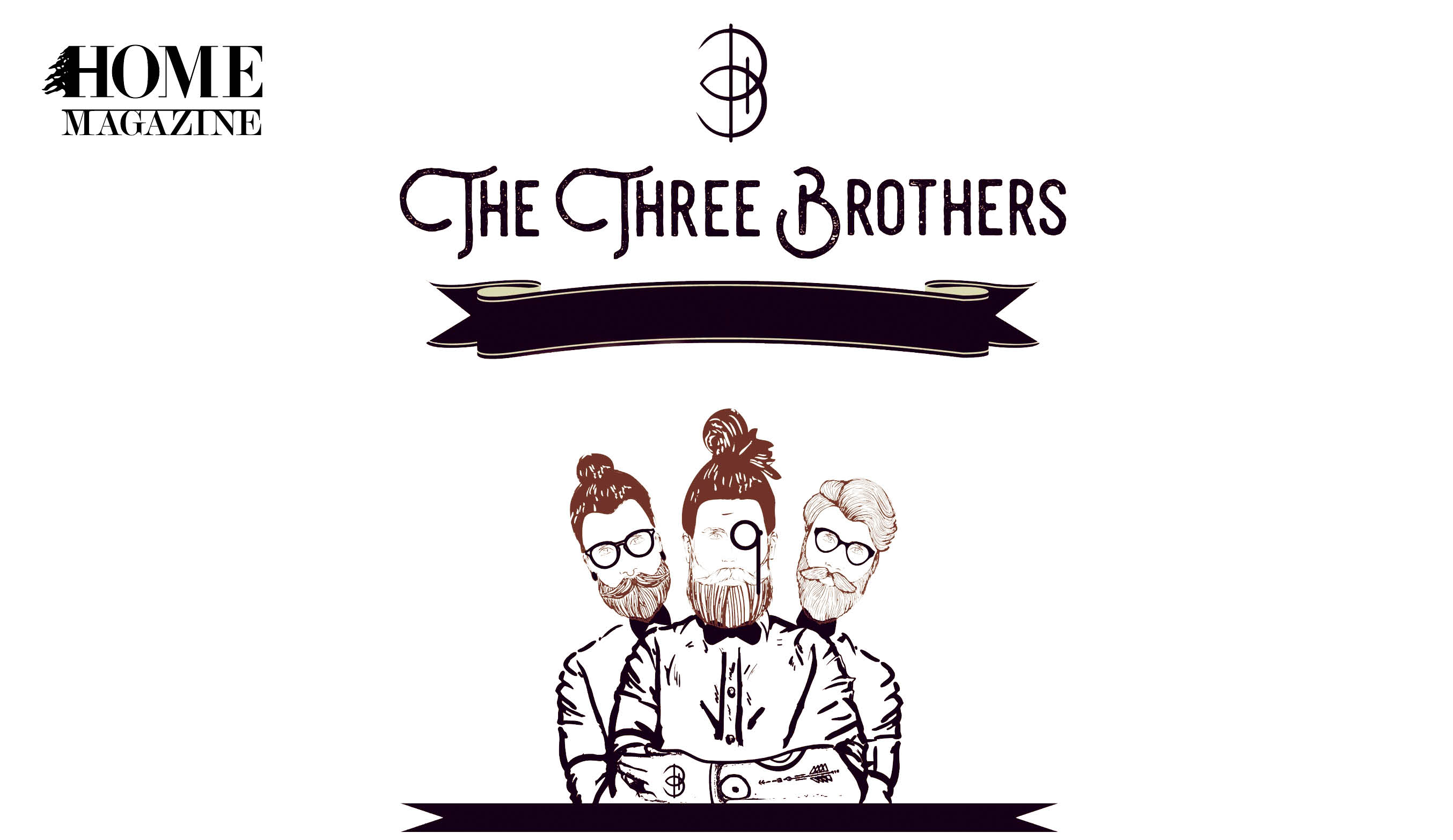 The Three Brothers in writing and drawing