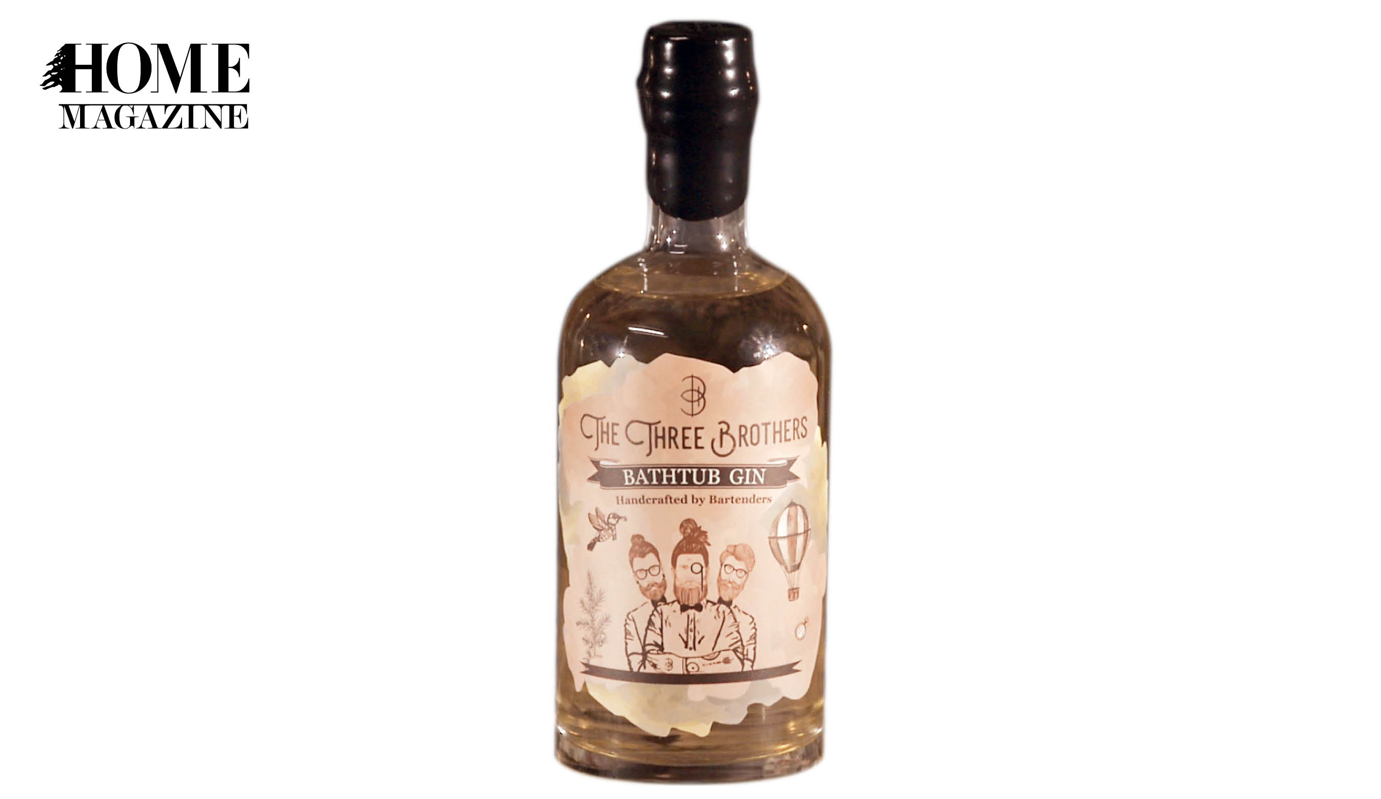 The Three Brothers Gin Bottle