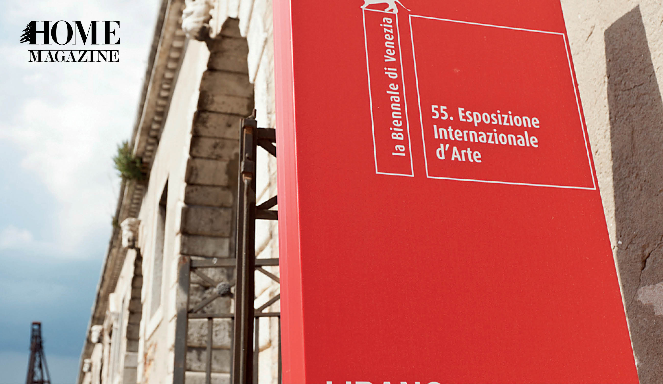 Building with red billboard