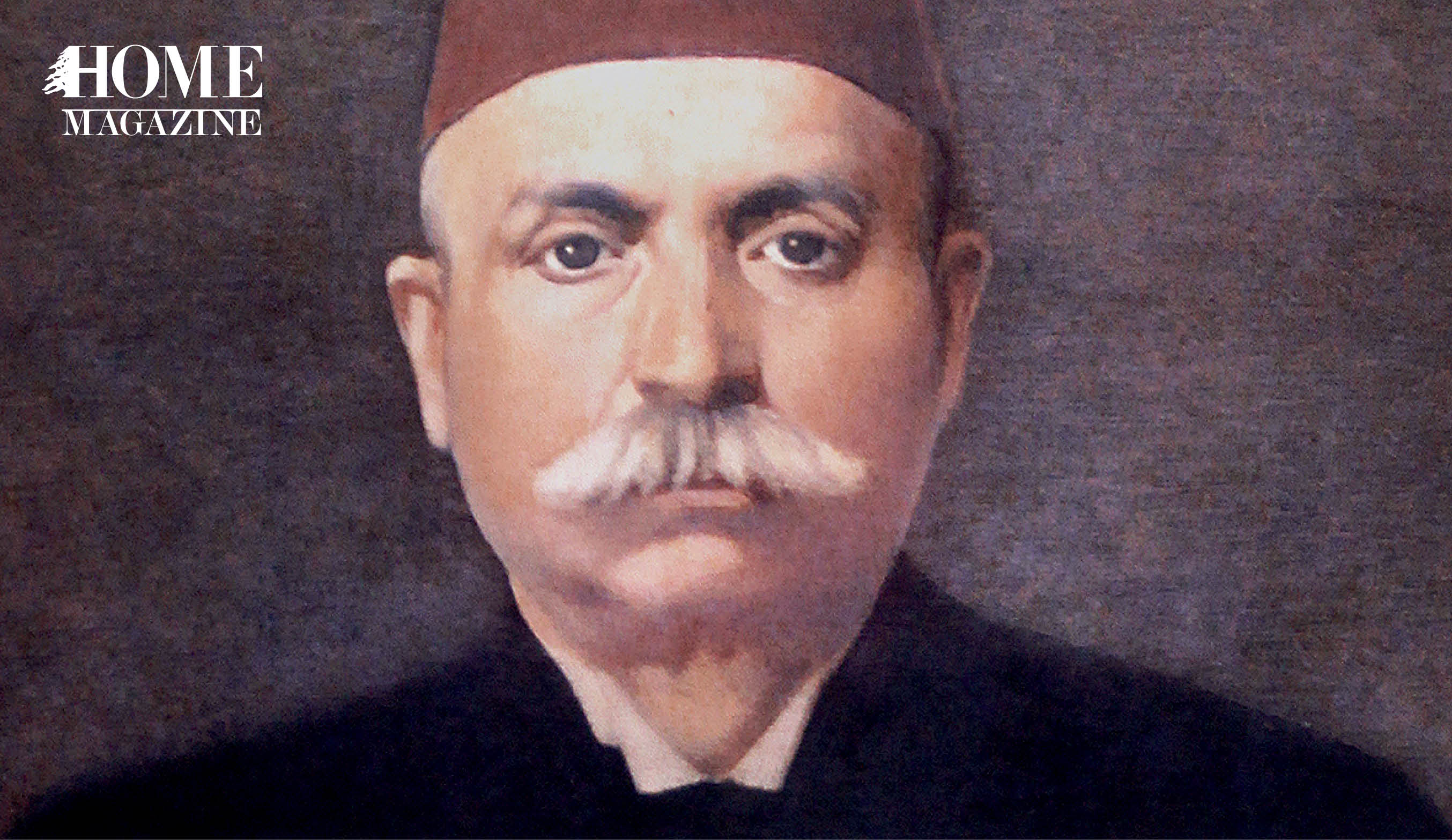 Picture of old man's face wearing red hat