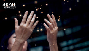 Hands raised praising