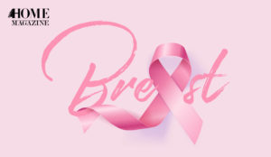 Breast cancer writing in pink