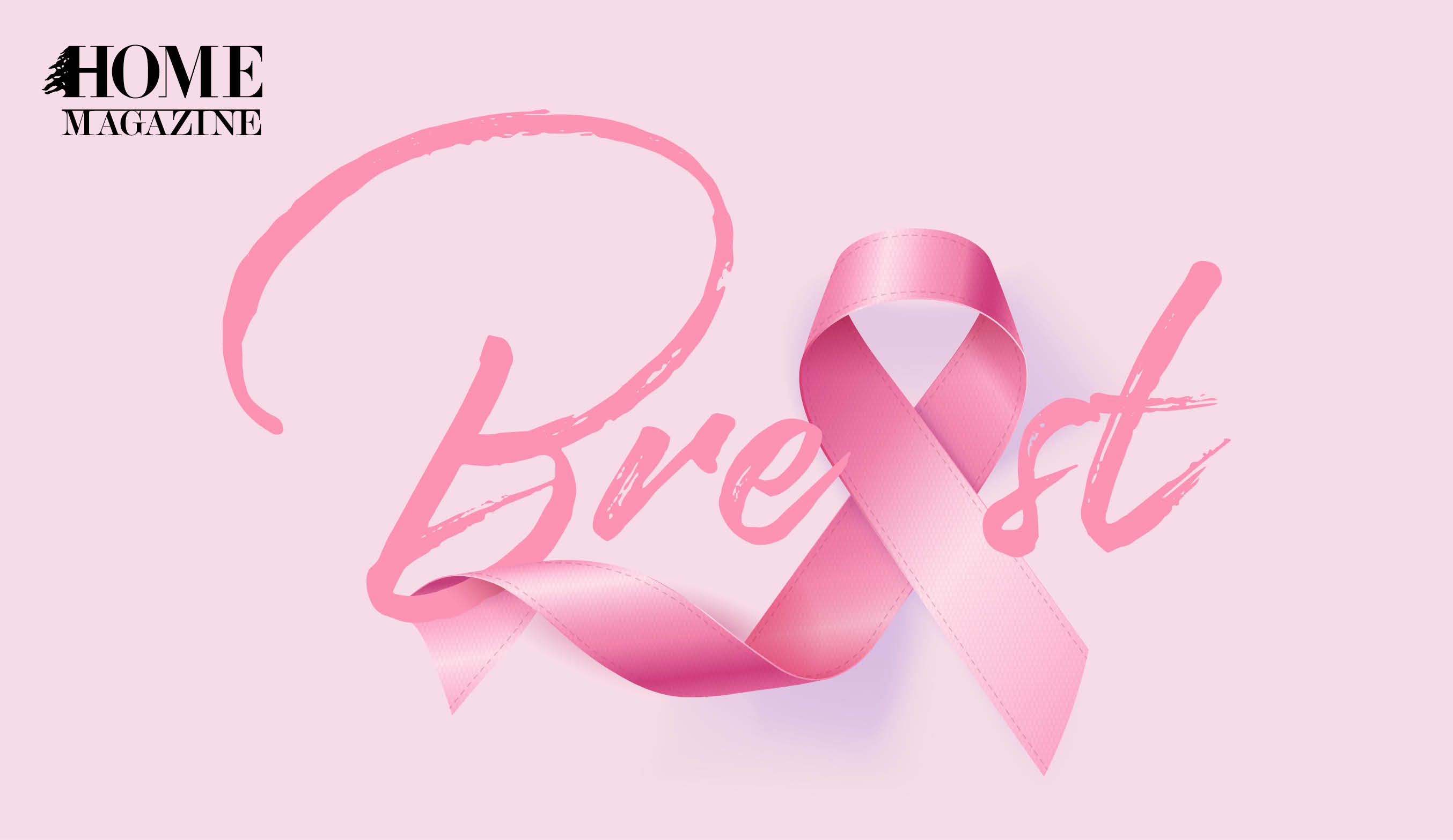 Breast cancer writing in pink