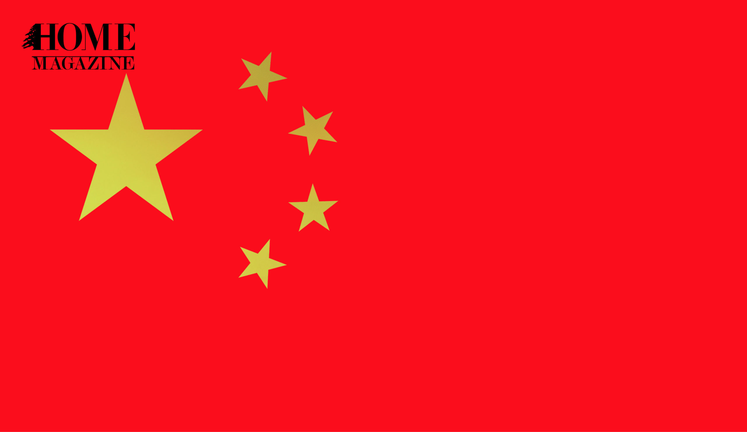 Four yellow stars on red background