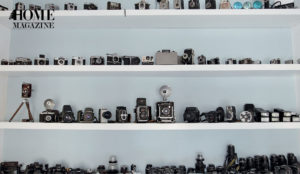 Cameras on shelves