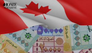 lebanese money 20000 50000 and 100000 with the Canadian Flag