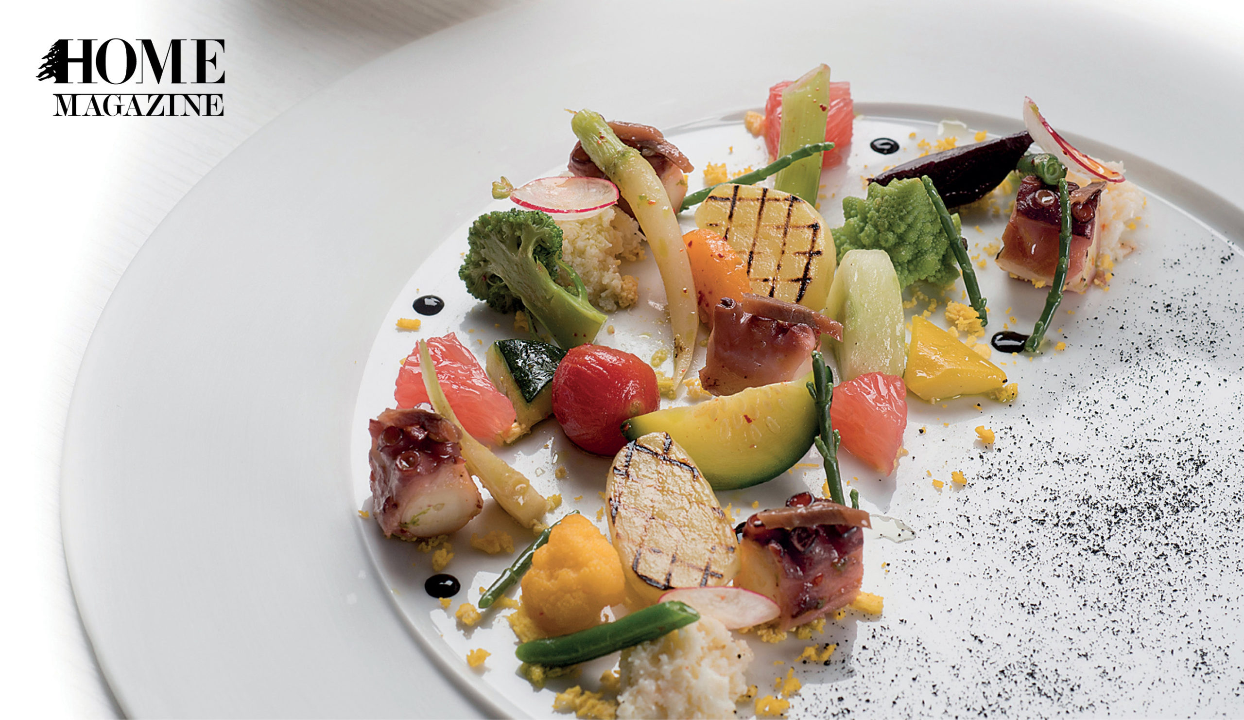 Food platter with vegetables