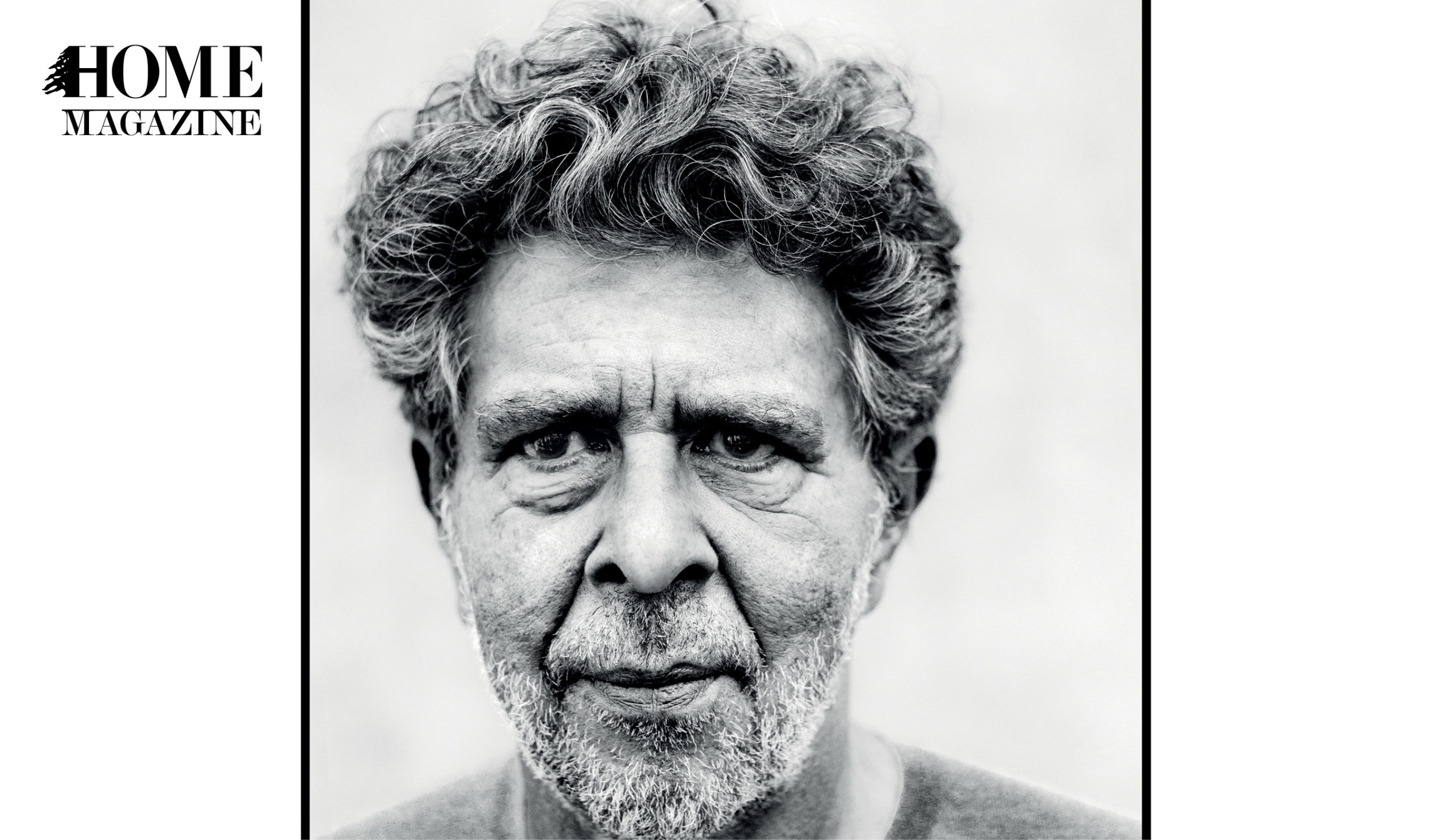 Face portrait of man with curly hair