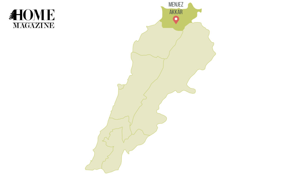 A green map illustration with a highlighted area at top