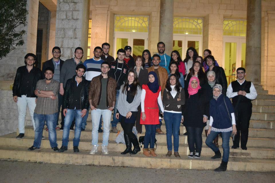 sandra whitehead pic with daughter and RHU students